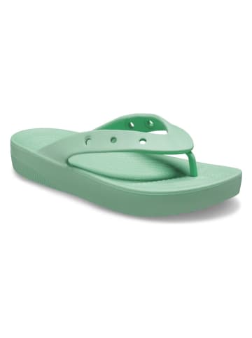 Crocs Teenslippers "Classic Platform" groen