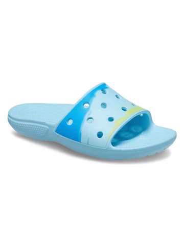 Crocs Slippers "Classic" lichtblauw/blauw/groen