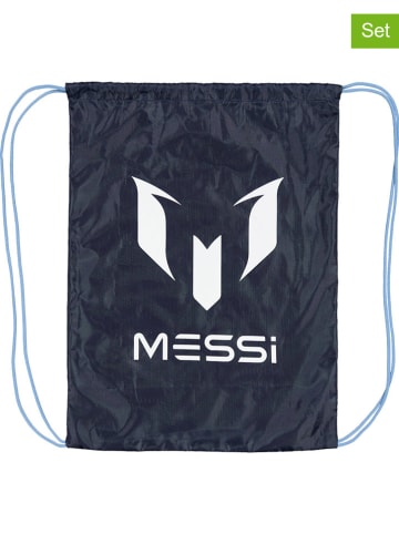 Messi 2-delige set: rugzakken donkerblauw - (B)44 x (H)33 cm