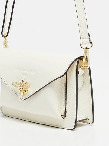 Christian Laurier Leren schoudertas "Roxane" crème - (B)20 x (H)12 x (D)5,5 cm