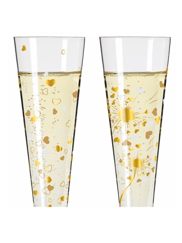 RITZENHOFF 2er-Set: Champagnergläser "Goldnacht" in Gold - 205 ml