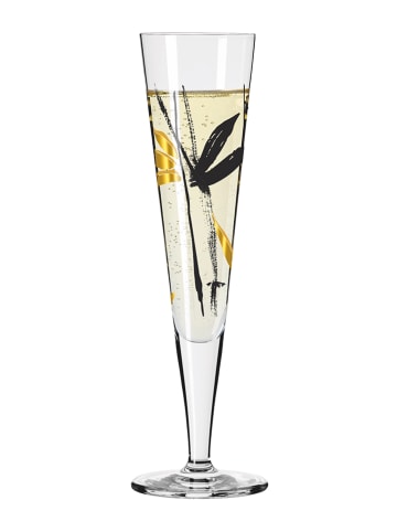 RITZENHOFF Champagneglas "Gold night" goudkleurig/zwart - 205 ml