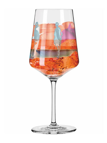 RITZENHOFF Cocktailglas "Summer Rush Aperizzo" oranje/lichtblauw - 544 ml