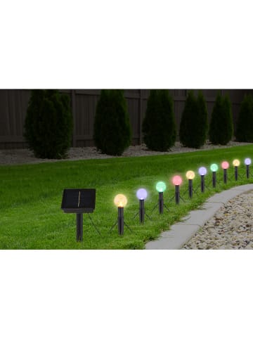 Globo lighting LED-Solarleuchte in Schwarz - (L)770 cm