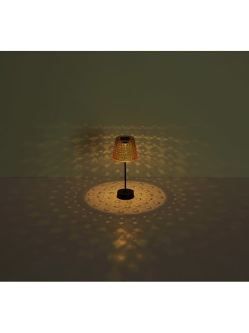 Globo lighting 2er-Set: LED-Solarleuchten in Schwarz/ Orange - (H)29 x Ø 12,5 cm