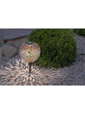 Globo lighting Ogrodowa lampa solarna LED w kolorze srebrnym - wys. 54 cm