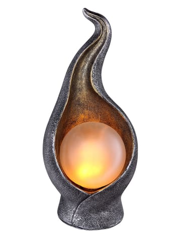 Globo lighting Decoratieve ledsolarlamp zilverkleurig/goudkleurig - (H)26,5 x Ø 11 cm