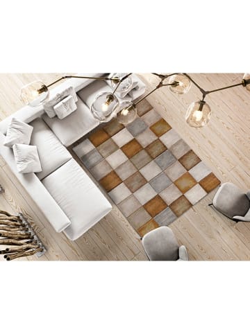 Moma Laagpolig tapijt "Lena" beige/lichtgrijs/lichtbruin