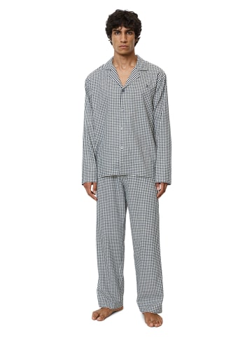 Marc O´Polo Pyjama-Oberteil in Dunkelblau/ Weiß