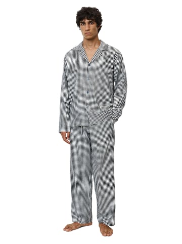 Marc O´Polo Spodnie piżamowe w kolorze granatowo-białym