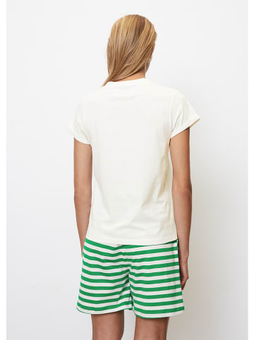 Marc O´Polo Piżama w kolorze zielono-białym