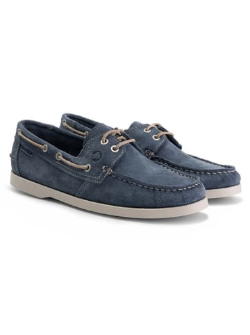 TRAVELIN' Leren mocassins "Penzance" blauw