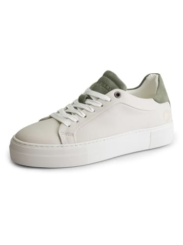 TRAVELIN' Leder-Sneakers "Santec" in Creme/ Khaki