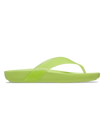 Crocs Zehentrenner "Splash Glossy" in Grün