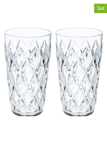 koziol 2er-Set: Gläser "Crystal L" in Transparent - 450 ml