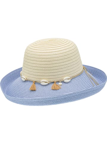 Chillouts Headwear Kapelusz "Marigot" w kolorze kremowo-błękitnym