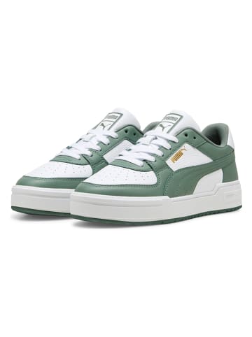 Puma Skórzane sneakersy "CA Pro Classic" w kolorze zielono-białym