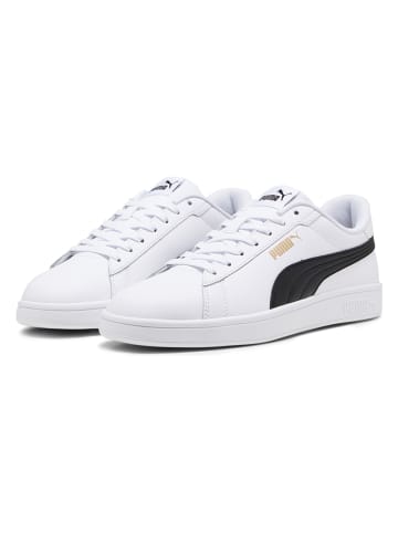 Puma Leren sneakers "Smash 3.0" wit/zwart