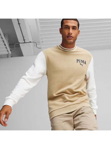 Puma Sweatshirt "Squad"  in Beige/ Weiß