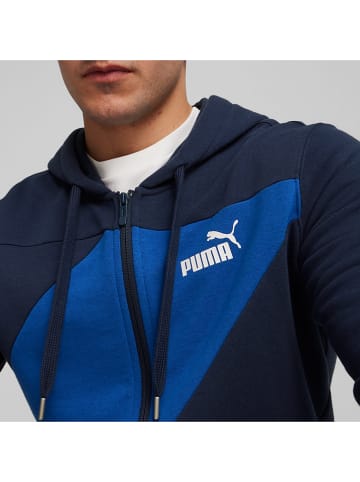 Puma 2tlg. Trainingsanzug "Power" in Dunkelblau/ Blau