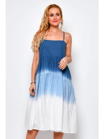 H.H.G. Kleid in Blau/ Weiß