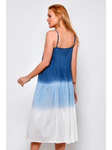 H.H.G. Kleid in Blau/ Weiß