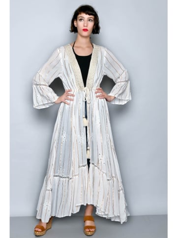 H.H.G. Kleid in Weiß/ Creme/ Gold
