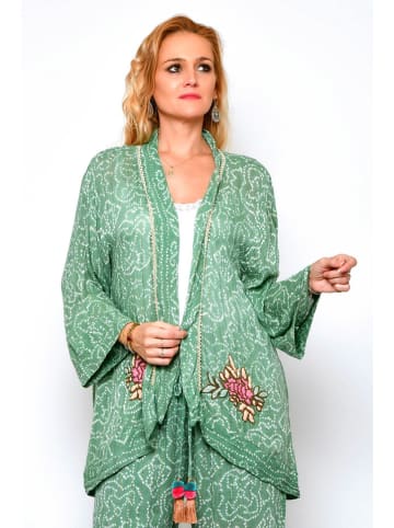 H.H.G. Kimono w kolorze zielonym