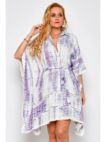 H.H.G. Jurk lila/wit