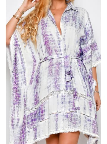H.H.G. Kleid in Flieder/ Weiß