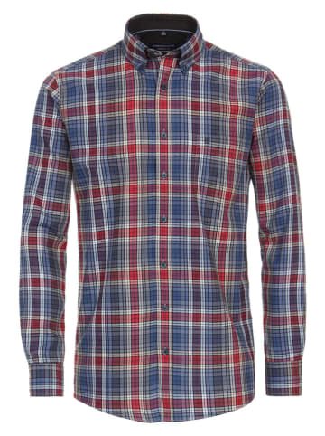 CASAMODA Blouse - comfort fit - blauw/rood