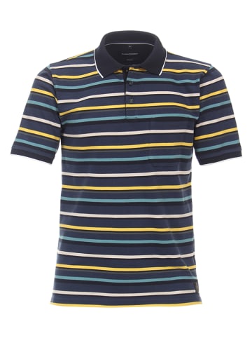 CASAMODA Poloshirt donkerblauw/geel