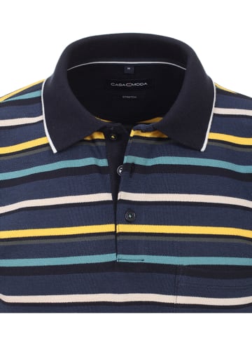 CASAMODA Poloshirt donkerblauw/geel