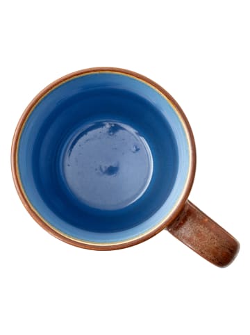 Bitz 4er-Set: Tassen in Hellbraun/ Hellblau - 300 ml