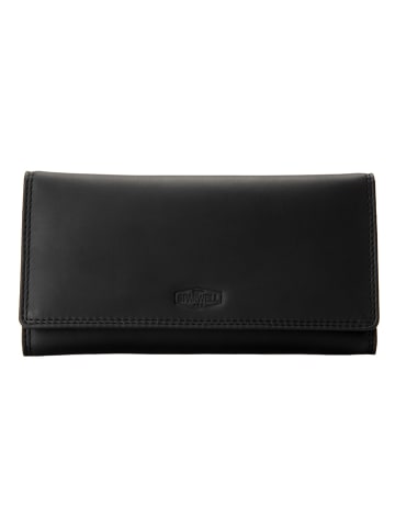 Bellicci Skórzany portfel "Nova" w kolorze czarnym - 19 x 9,5 x 2,5 cm