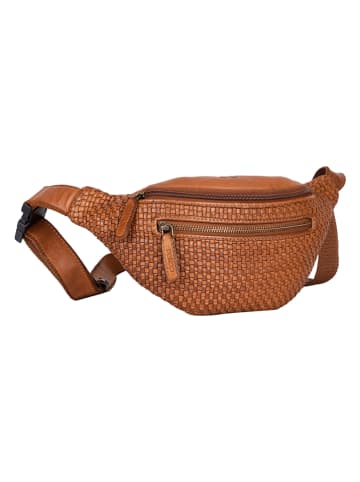 Bellicci Leren heuptas "Elliot" cognackleurig - (B)30 x (H)14 x (D)8,5 cm
