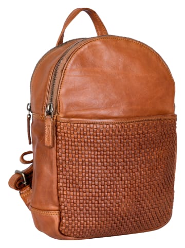 Bellicci Leder-Rucksack "Eve" in Cognac - (B)22 x (H)29 x (T)9 cm