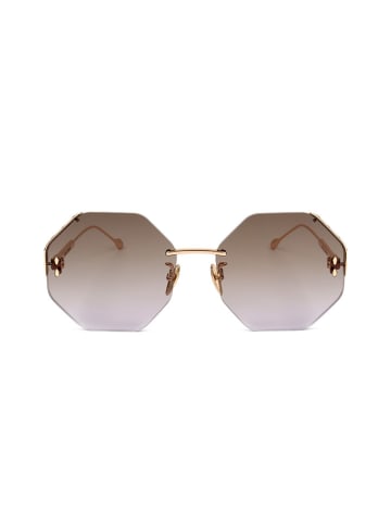 Isabel Marant Damskie okulary przeciwsłoneczne w kolorze złoto-jasnobrązowym