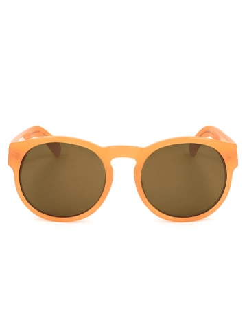 Dries Van Noten Damen-Sonnenbrille in Orange/ Hellbraun