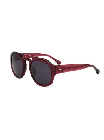 Linda Farrow Unisex-Sonnenbrille in Bordeaux/ Dunkelblau