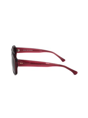 Linda Farrow Unisex-Sonnenbrille in Bordeaux/ Dunkelblau