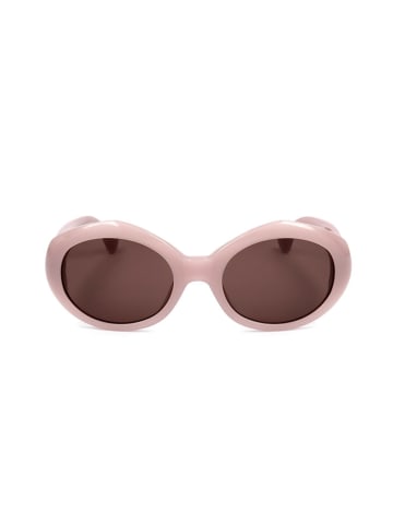 Linda Farrow Damskie okulary przeciwsłoneczne w kolorze jasnoróżowo-brązowym