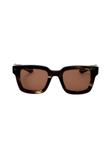 Ferragamo Męskie okulary przeciwsłoneczne w kolorze brązowo-jasnobrązowym