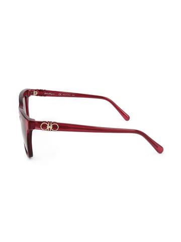 Ferragamo Damen-Sonnenbrille in Rot/ Braun