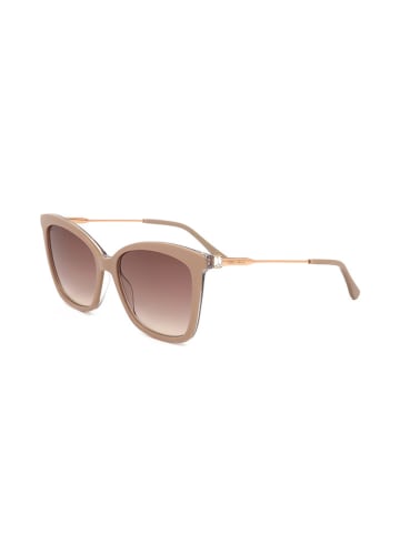 Jimmy Choo Damen-Sonnenbrille in Beige-Gold/ Hellbraun