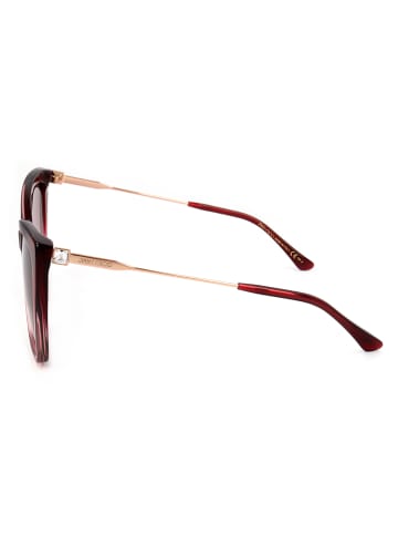 Jimmy Choo Damskie okulary przeciwsłoneczne w kolorze czerwono-złoto-jasnoróżowym