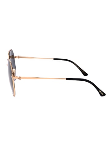 Jimmy Choo Damen-Sonnenbrille in Dunkelblau/ Gold