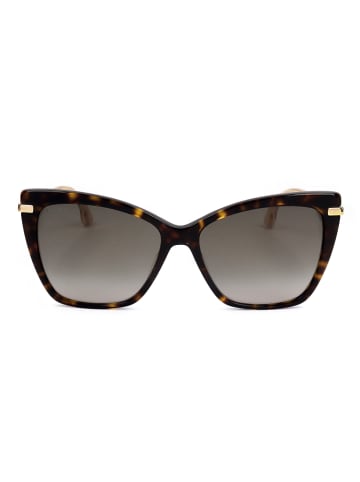 Jimmy Choo Damen-Sonnenbrille in Braun/ Gold