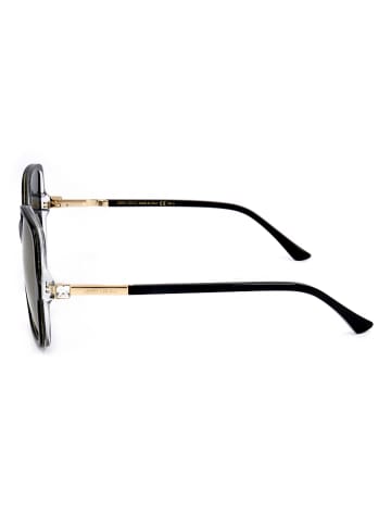 Jimmy Choo Damen-Sonnenbrille in Schwarz/ Grau