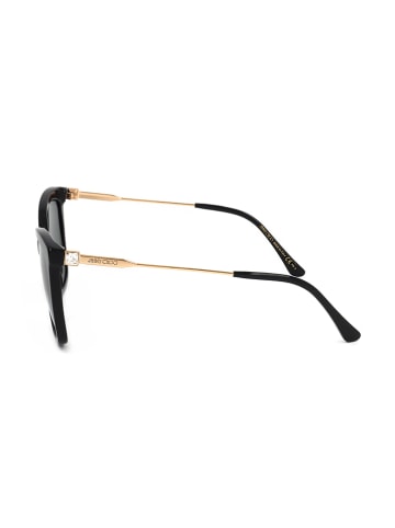 Jimmy Choo Damen-Sonnenbrille in Schwarz/ Gold